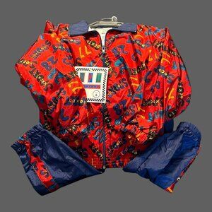 NWT Vintage JPI Company 90s Multicolor Jacket Pant Track Suit 6 Unisex NOS